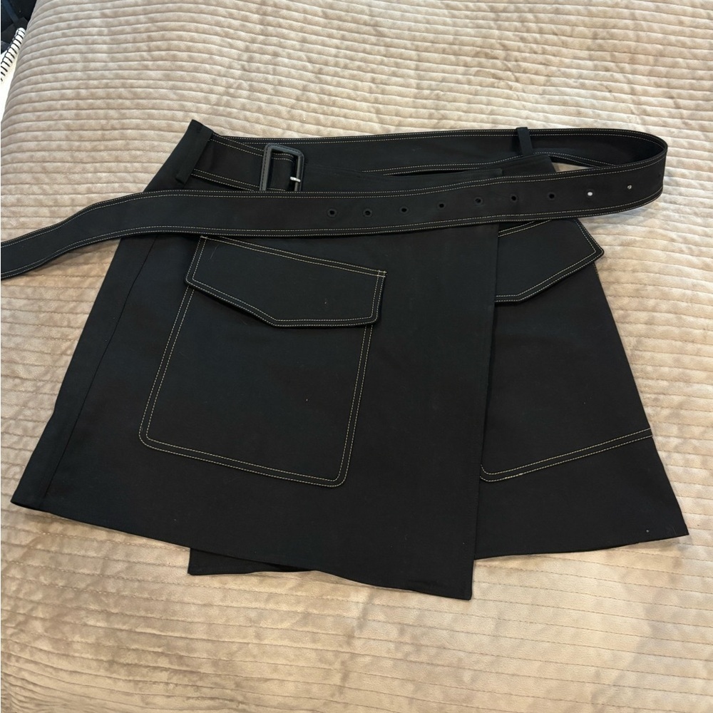 Helmut Lang Trench Wrap Mini Skirt – Size 4 – Utility Cargo Style - Picture 7 of 8